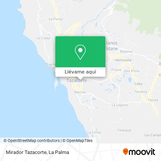 Mapa Mirador Tazacorte