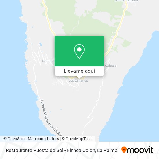 Mapa Restaurante Puesta de Sol - Finnca Colon