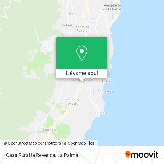 Mapa Casa Rural la Reverica
