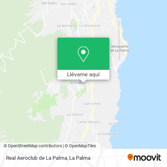 Mapa Real Aeroclub de La Palma