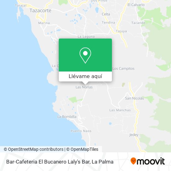 Mapa Bar-Cafeteria El Bucanero Laly's Bar