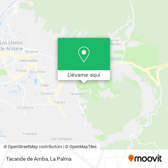 Mapa Tacande de Arriba