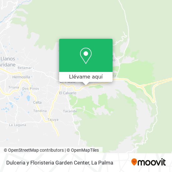 Mapa Dulceria y Floristeria Garden Center
