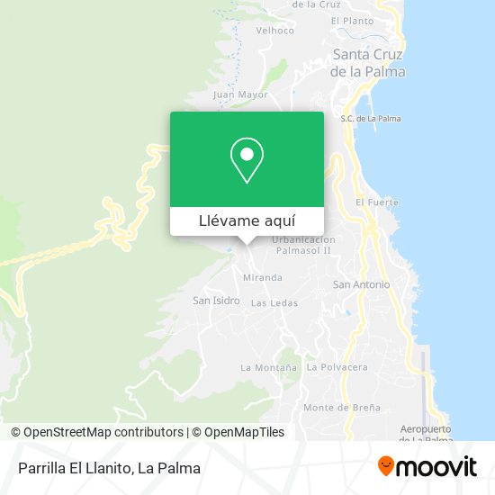 Mapa Parrilla El Llanito