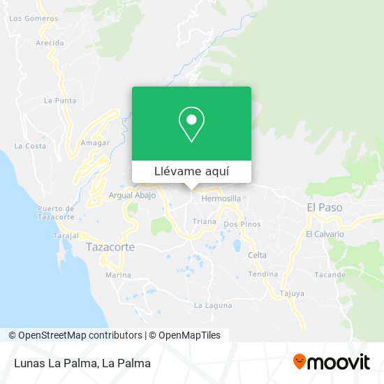 Mapa Lunas La Palma