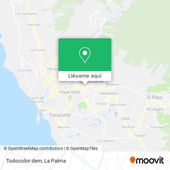 Mapa Todocolor dem