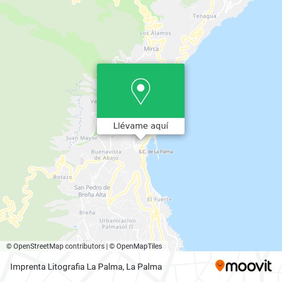 Mapa Imprenta Litografia La Palma