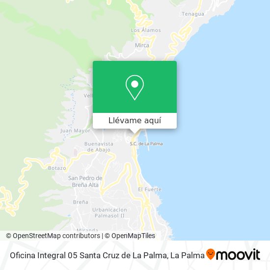 Mapa Oficina Integral 05 Santa Cruz de La Palma