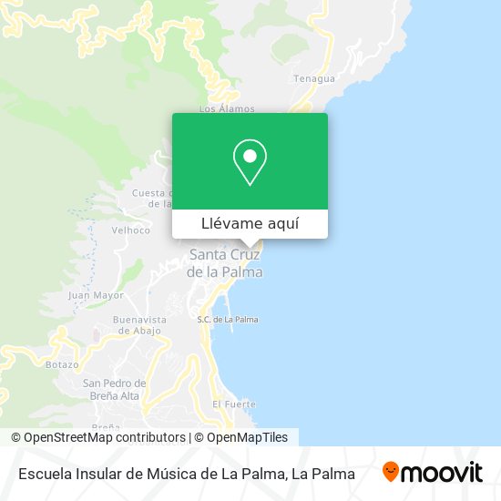 Mapa Escuela Insular de Música de La Palma