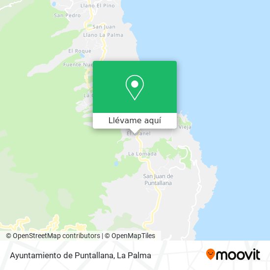 Mapa Ayuntamiento de Puntallana