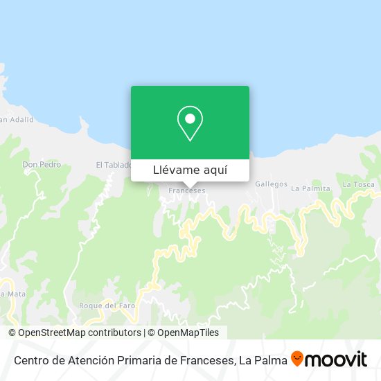 Mapa Centro de Atención Primaria de Franceses