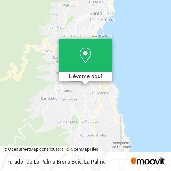 Mapa Parador de La Palma Breña Baja