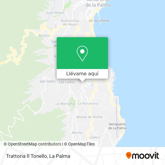 Mapa Trattoria Il Tonello