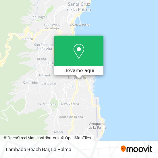 Mapa Lambada Beach Bar