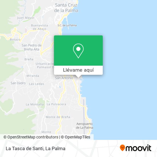 Mapa La Tasca de Santi