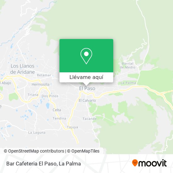Mapa Bar Cafeteria El Paso
