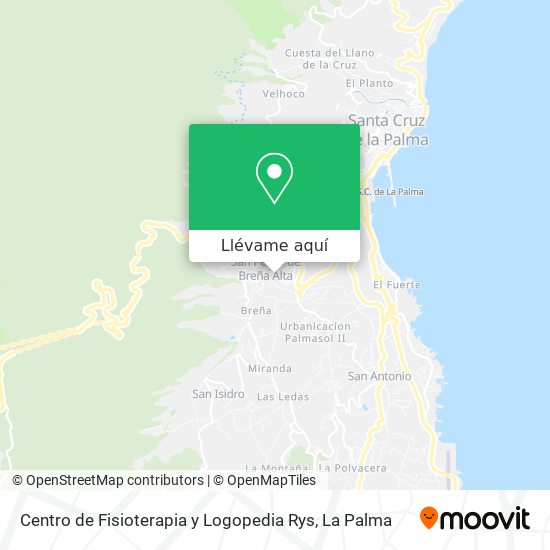 Mapa Centro de Fisioterapia y Logopedia Rys