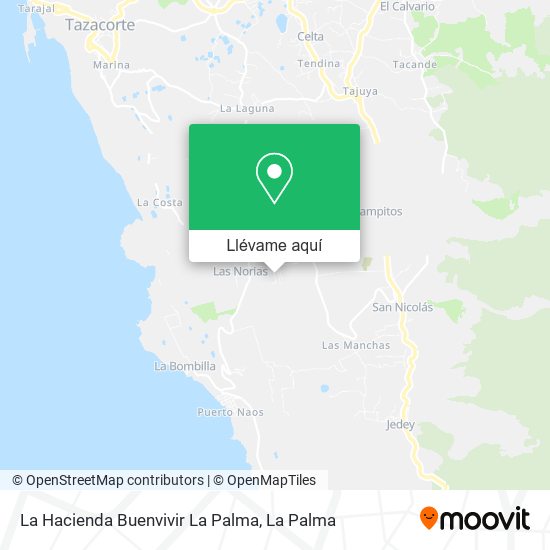 Mapa La Hacienda Buenvivir La Palma
