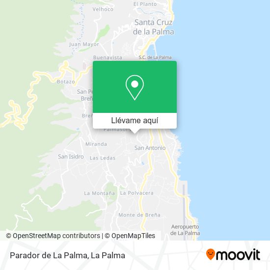 Mapa Parador de La Palma