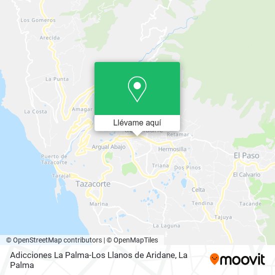 Mapa Adicciones La Palma-Los Llanos de Aridane