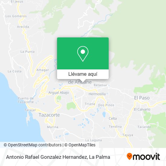 Mapa Antonio Rafael Gonzalez Hernandez