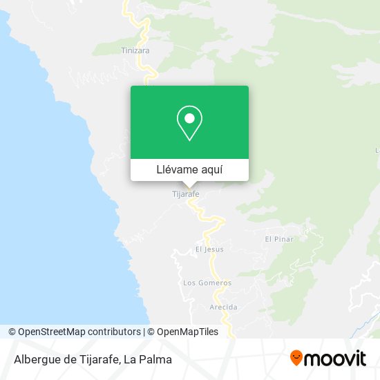 Mapa Albergue de Tijarafe