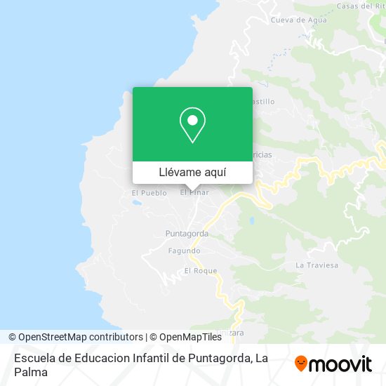 Mapa Escuela de Educacion Infantil de Puntagorda