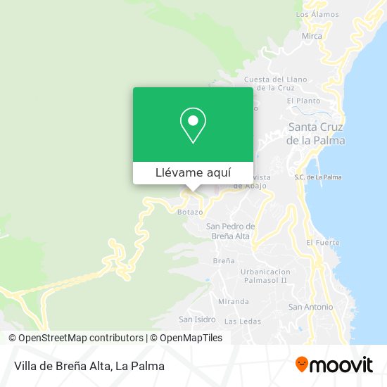 Mapa Villa de Breña Alta