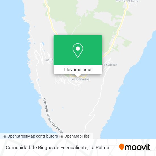Mapa Comunidad de Riegos de Fuencaliente