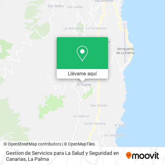 Mapa Gestion de Servicios para La Salud y Seguridad en Canarias