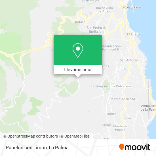 Mapa Papelon con Limon