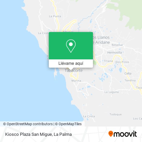 Mapa Kiosco Plaza San Migue