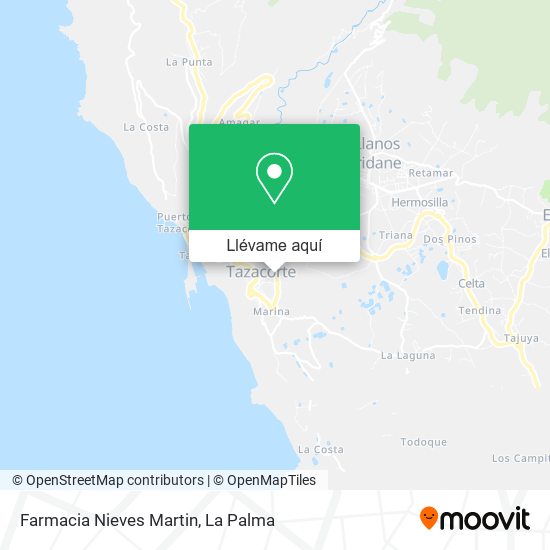 Mapa Farmacia Nieves Martin