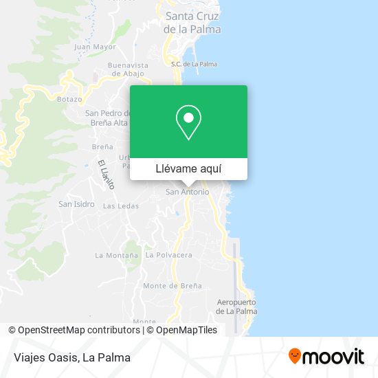 Mapa Viajes Oasis