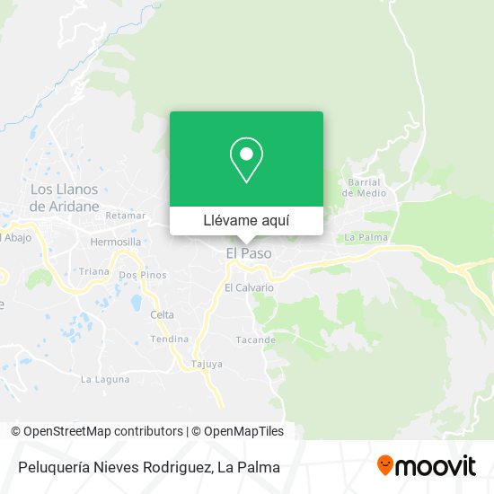 Mapa Peluquería Nieves Rodriguez