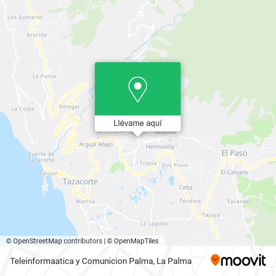 Mapa Teleinformaatica y Comunicion Palma
