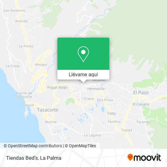 Mapa Tiendas Bed's
