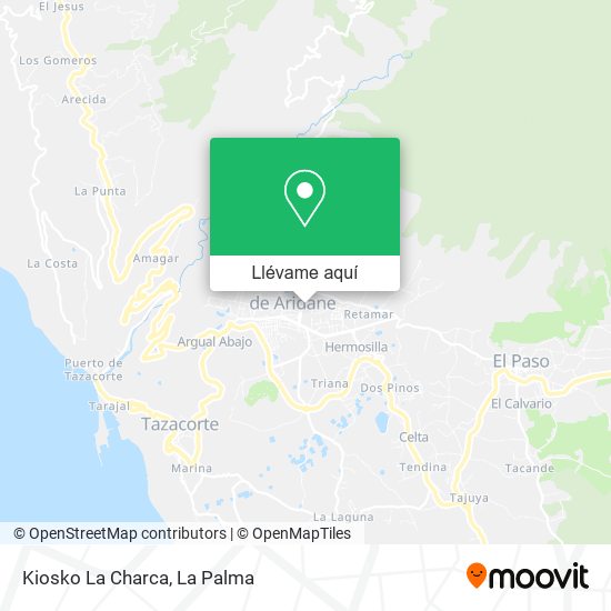Mapa Kiosko La Charca