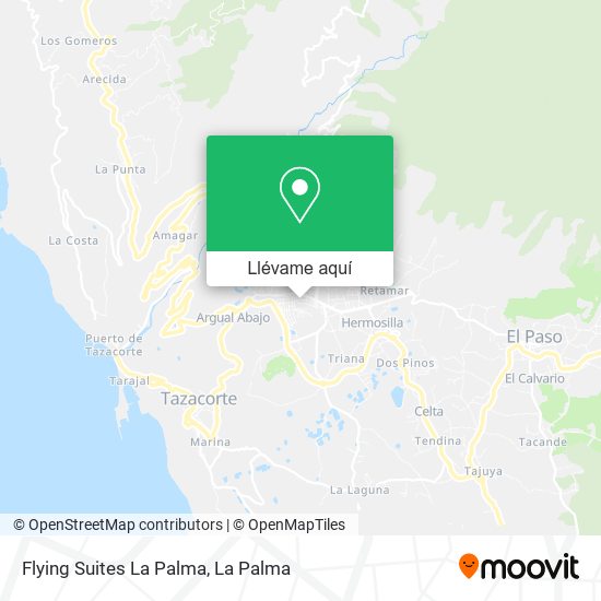 Mapa Flying Suites La Palma