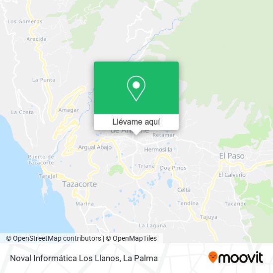 Mapa Noval Informática Los Llanos