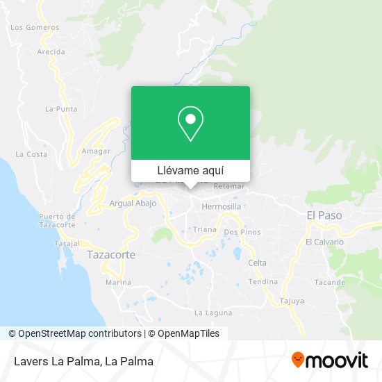 Mapa Lavers La Palma
