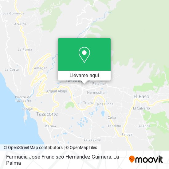 Mapa Farmacia Jose Francisco Hernandez Guimera