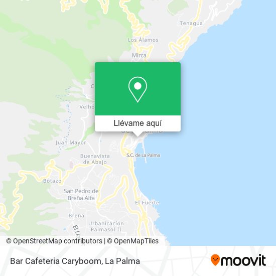 Mapa Bar Cafeteria Caryboom