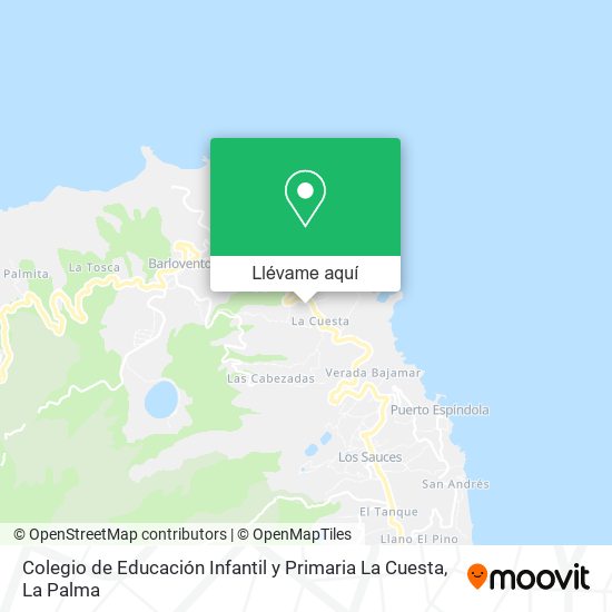 Mapa Colegio de Educación Infantil y Primaria La Cuesta