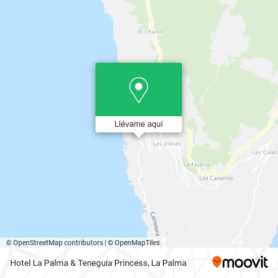 Mapa Hotel La Palma & Teneguía Princess