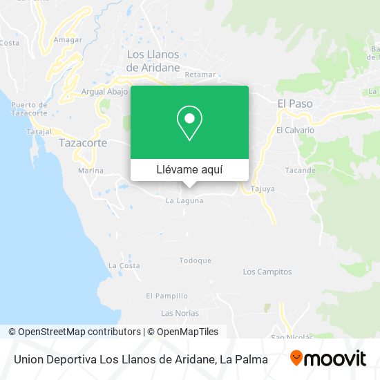 Mapa Union Deportiva Los Llanos de Aridane