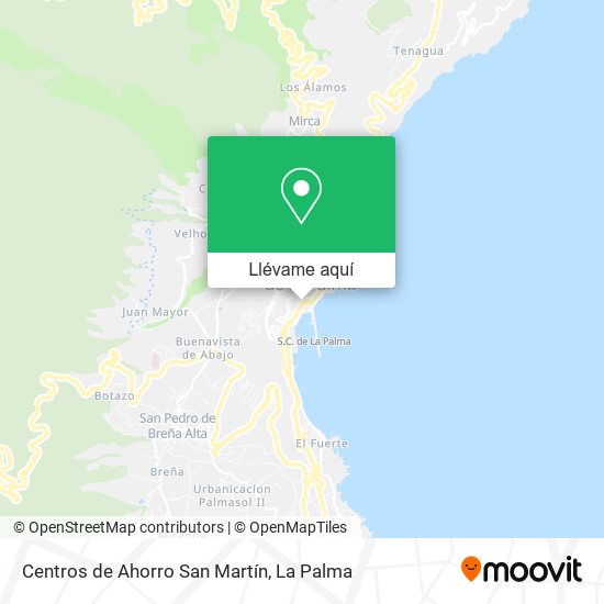 Mapa Centros de Ahorro San Martín