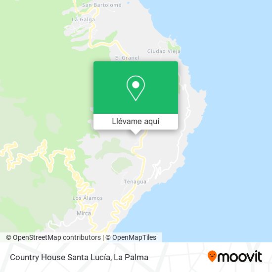 Mapa Country House Santa Lucía