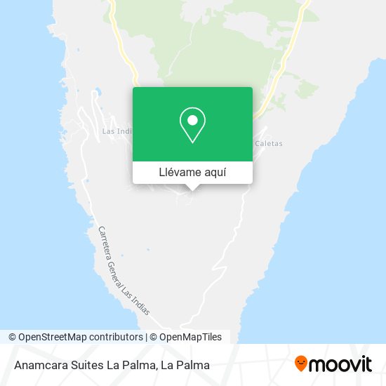 Mapa Anamcara Suites La Palma