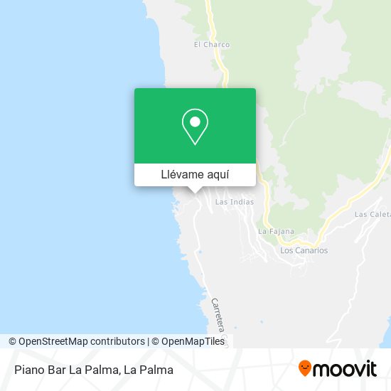 Mapa Piano Bar La Palma